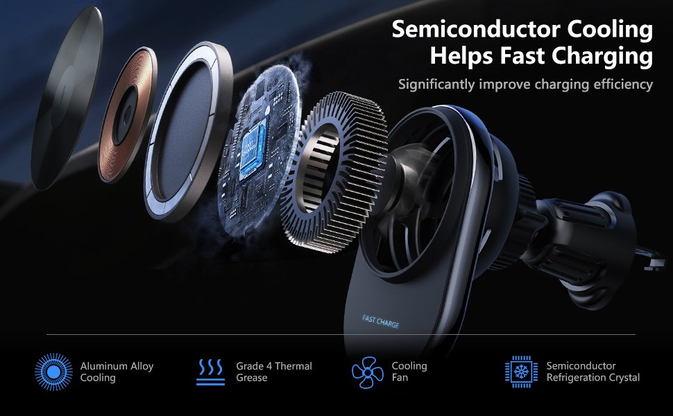 A picture illustrating the construction of a wireless smartphone charger.