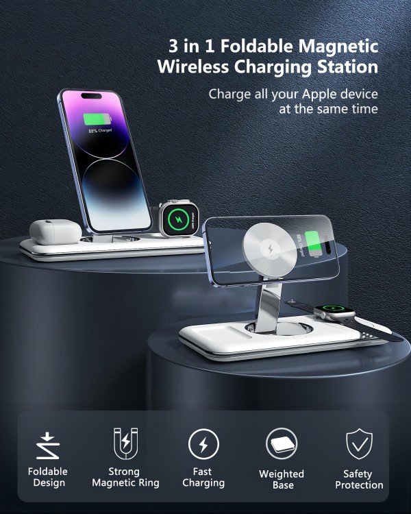 V18 wireless charger 3 in 1